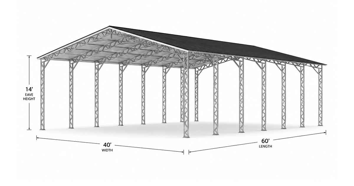 40x60 wide span product example